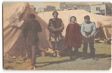 Eskimo Summer Home, Cape Nome, Alaska Native American Indians 1910s Postcard picture