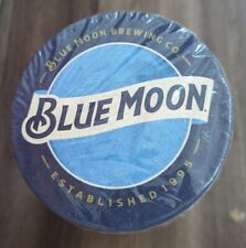 Blue Moon Bar Coaster 2 Sided New Sealed 4” Pack 100 Paper Cardboard 2016 Beer picture