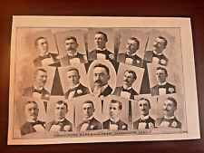 1894 LITHOGRAPH OF BALTIMORE BASEBALL TEAM CHAMPIONS - ORIGINAL LITHOGRAPH PRINT picture