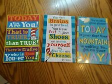  3 Dr.Seuss 12 x 8 inch Cardboard Posters  NEW/ Sealed cardboard material picture