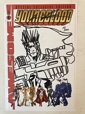 Youngblood 1+ NM Sketch Cover Signed By Rob Liefeld Limited To 100 Worldwide COA picture