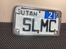 Utah Motorcycle Plate SLMC Sugar Loafers Motorcycle Club Chidester picture