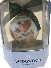 Wedgwood Christmas Ornament Three French Hens 12 Days Of Christmas picture
