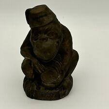 Vintage KOKO The Wise Monkey Metal Still Figural Bank Bronze C.1940s picture