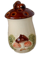 Vintage Mushroom Canister Made In Japan Ceramic Rare Merry picture