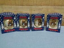Vintage  Norman Rockwell Saturday Evening Post Glass Christmas Ornament-Lot of 4 picture