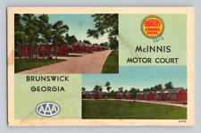 1940'S. MCINNIS MOTOR COURT. BRUNSWICK, GA. POSTCARD. SZ24 picture