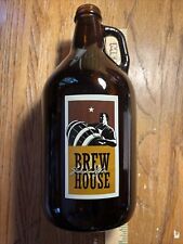 FITGER’S BREWHOUSE Duluth MN Growler Glass Gal Jug 64 Oz Empty Beer Brewery Rex picture