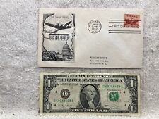 1949 First Day Cover Postage Stamps US Air Mail Washington DC Vtg picture