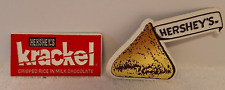 Hershey's Set of 3 Magnets New on Card - Gold Kiss, Mr. Goodbar, Krackel 1996 picture