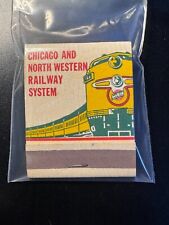 MATCHBOOK - CHICAGO AND NORTH WESTERN RAILWAY SYSTEM - UNSTRUCK BEAUTY picture