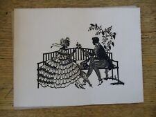 ORIGINAL HAND CUT SILHOUTTE OUTSTANDING DETAIL 1930'S picture