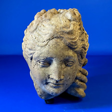 CIRCA A ROMAN OR GREEK MARBLE STONE HEAD OF A LADY picture