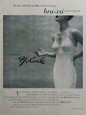 1949 women's yolande handmade Bra-vo bra and slip vintage fashion ad picture