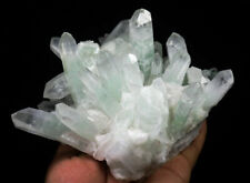 2.84lb NATURAL Green Ghost pyramid Quartz Crystal Cluster Point Mineral Specime picture