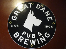 GREAT DANE BREWING Wisconsin madison METAL TACKER SIGN craft beer brewery picture