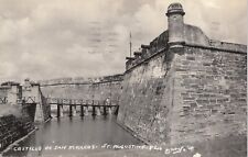 RPPC Postcard Castillo De San Marcos St Augustine Florida FL 1940 Posted Stamped picture