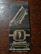 Vintage Matchcover: Harding's Restaurants, Chicago, IL picture