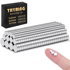TRYMAG Small Magnets 400Pcs Rare Earth Magnets 3 Different Size Tiny Mini Mag... picture
