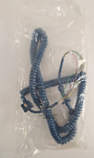 Vintage Telephone Handset Cord 12FT Blue 4 Conductor NOS NE MD9148 H5QE-25 picture
