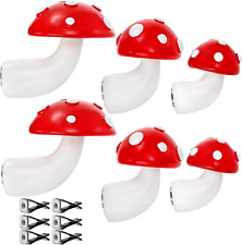 6 Pack Mushroom Magnet for Fridge, Cute 3D Resin Refrigerator Magnet with Strong picture