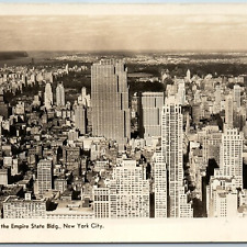 c1940s New York City, NY RPPC North of Empire State Building Fotoseal Photo A199 picture