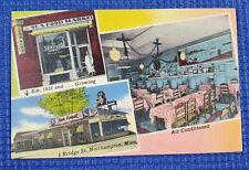 Vintage Jack August's House of Sea Foods Northampton Massachusetts MA Postcard picture