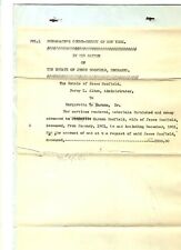 1907 Legal NY State Document Estate Jesse Schofield Documents picture
