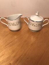Vintage 479 Larksong By LynnBrooke Fine China Sugar Bowl w Lid & Creamer Lot picture