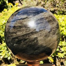 4.55LB TOP Natural Silver Obsidian Sphere Crystal quartz Ball Healing 780 picture