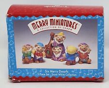 Hallmark Merry Miniatures A Collection Of Charm Six Merry Dwarfs Snow White picture