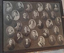 Framed Antique Photos of Graduating Class Circa 1920s Indianapolis, Ind. picture