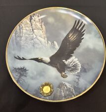 Franklin Mint Alaska Chilkat Bald Eagle Save The Eagle By Ted Playlock LE #C6066 picture