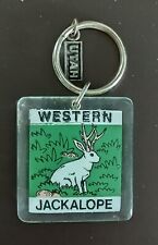 Vintage Utah Western Jackalope Acrylic Keychain NOS Hangtag  picture
