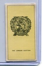 1938 WALTERS' TOFFEE SOME CAP BADGES OF TERRITORIAL CARD #45 THE LONDON SCOTTISH picture