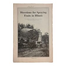 Vintage 1937  Illinois Circular 447 Directions For Spraying Fruits In Illinois picture