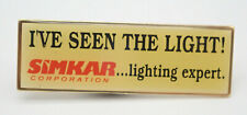 I've Seen The Light Simkar Corporation Lighting Expert Vintage Lapel Pin picture