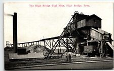 Postcard Madrid Iowa High Bridge Coal Mine IA UNP picture