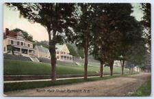 1910's PLYMOUTH NEW HAMPSHIRE NH NORTH MAIN STREET VALENTINE & SON POSTCARD picture