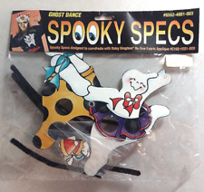 VINTAGE HALLOWEEN GHOST SPOOKY SPECS PLASTIC EYE GLASSES DAISY KINGDOM - NEW picture