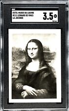 LOUVRE Museum Card of MONA LISA by Leonardo Da Vinci VERY RARE picture