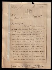1916 WWI Amazing letter, General Geoffrey Feilding to Lt Col John Ponsonby picture