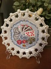 60s Reno Vintage Casino MCM Souvenir Plate Painted Collector Wall Art 6