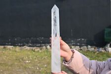 1.26kg Natural clear quartz Obelisk Quartz Crystal Point Wand healing gem WA594 picture