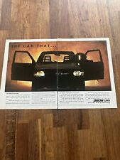 Original 1986 Fiat Uno Magazine Picture Advert Wall Art Man Cave Frame Ready picture