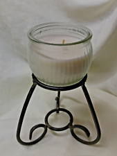 Wrought Iron swirl Candle Holder ~perfect for globe candles-4.25