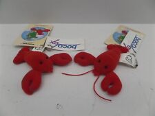 Lot of 2 - Weebeans Augusta Lobster Keychain Augusta Maine picture