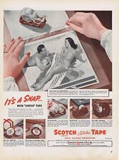 1946 SCOTCH TAPE Vintage & Original Magazine Ad w/ Photography Theme picture
