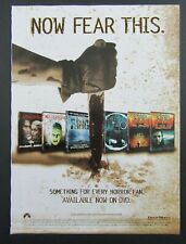 2006 PARAMOUNT/DREAMWORKS Entertainment Horror Movie DVD Collection Magazine Ad picture