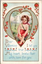 1910s VALENTINE'S DAY Embossed Postcard 